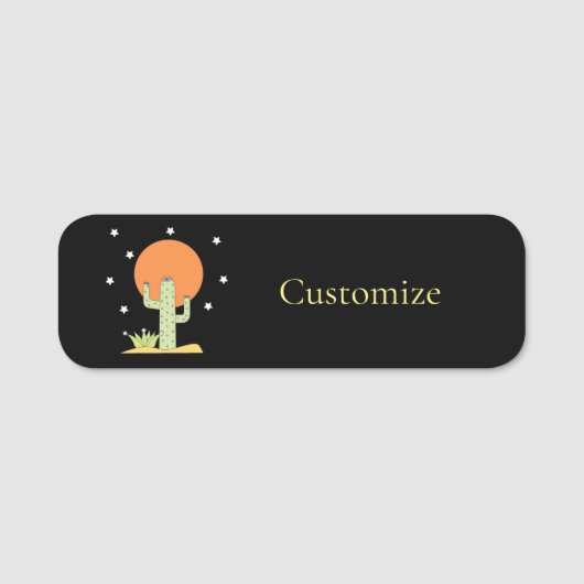 Desert Cactus Sun Thunder_Cove Namensschild (Vorderseite)