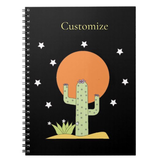 Desert Cactus Sun Thunder_Cove Notizblock (Vorderseite)