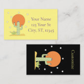 Desert Cactus Sun Thunder_Cove Visitenkarte (Vorne/Hinten)