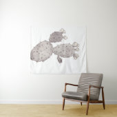 Desert Cactus Tapestry Wandteppich (Beispiel (Horizontal))