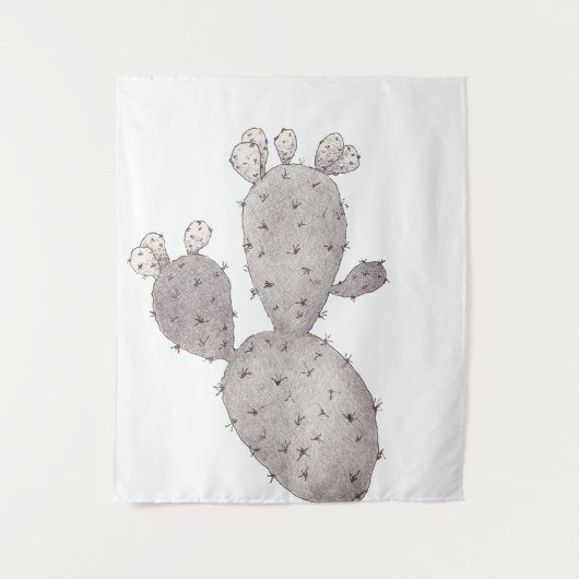 Desert Cactus Tapestry Wandteppich (Vorderseite)