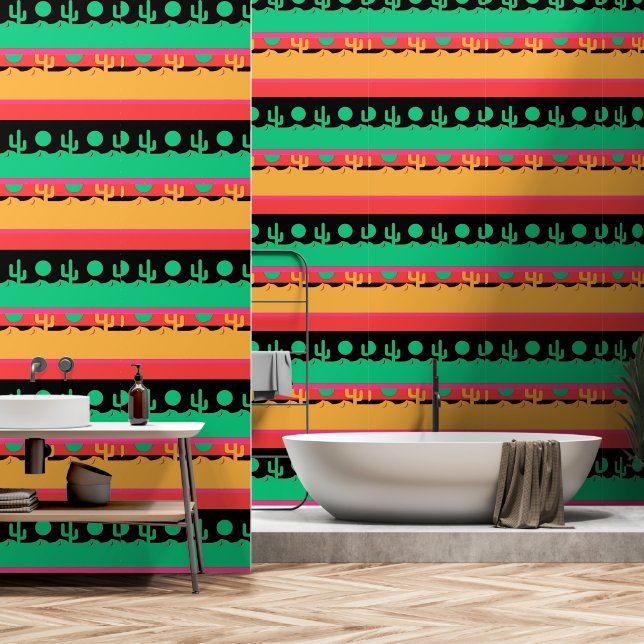 Desert Cactus Tapete (Badezimmer)