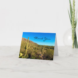 Desert Cactus Thank You Card Dankeskarte