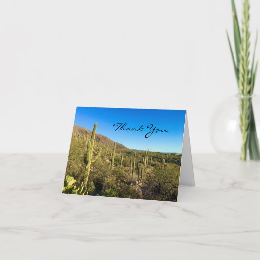 Desert Cactus Thank You Card Dankeskarte (Vorderseite)