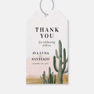 Desert Cactus Vielen Dank für Ihre Unterstützung Geschenkanhänger