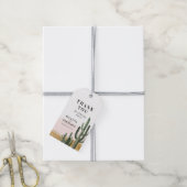 Desert Cactus Vielen Dank für Ihre Unterstützung Geschenkanhänger (Mit Garn)