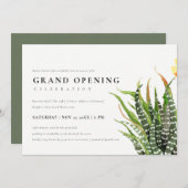 DESERT CACTUS WATERCOLOR GRAND ÖFFNUNGSZEREMONIE EINLADUNG (Vorne/Hinten)