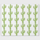 Desert Cactus Wüste Pflanze Kaktus Tree Design Geschenkpapier (Flach)