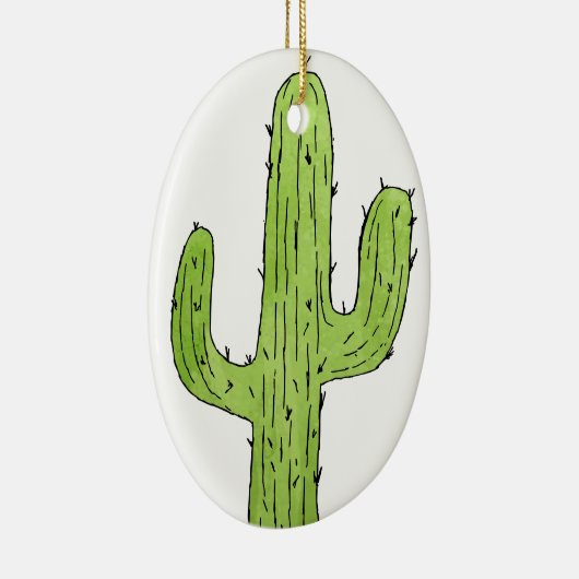 Desert Cactus Wüste Pflanze Kaktus Tree Design Keramikornament (Rechts)