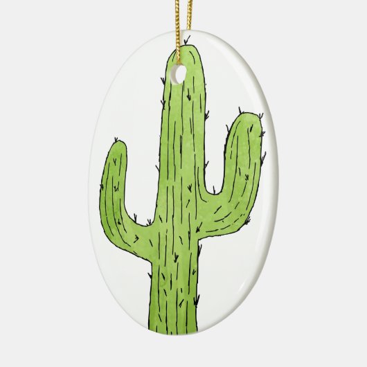 Desert Cactus Wüste Pflanze Kaktus Tree Design Keramikornament (Links)