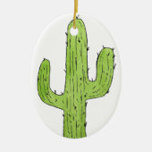 Desert Cactus Wüste Pflanze Kaktus Tree Design Keramikornament (Vorne)