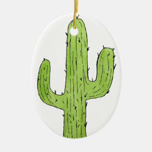 Desert Cactus Wüste Pflanze Kaktus Tree Design Keramikornament