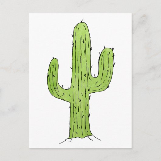 Desert Cactus Wüste Pflanze Kaktus Tree Design Postkarte (Vorderseite)