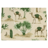 "Desert Camel Gift Bag" Große Geschenktüte (Rückseite)