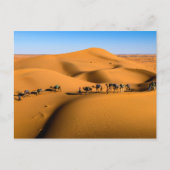 DESERT CAMEL TRAIN - Sanddünen in Tamnougalt Postkarte (Vorderseite)
