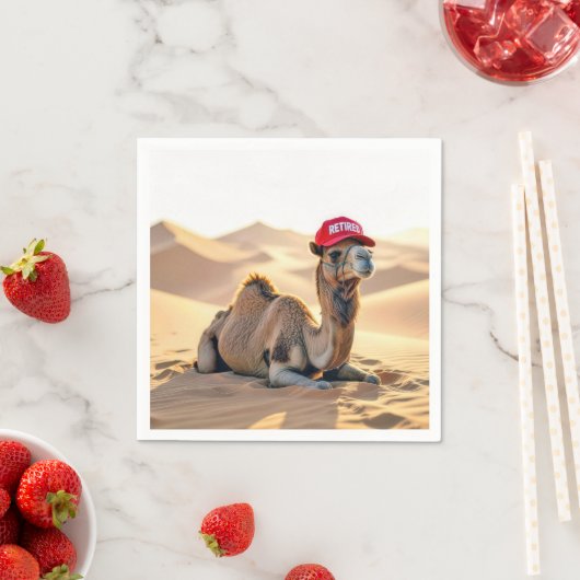 Desert Camel Wearing a Retired Cap Serviette (Beispiel)