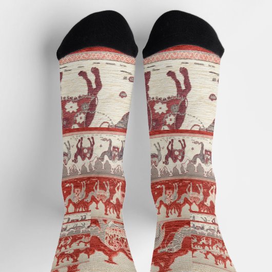 Desert Camels Caravan Art Socken (Oben)