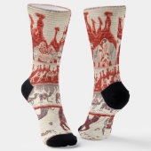 Desert Camels Caravan Art Socken (Gewinkelt)