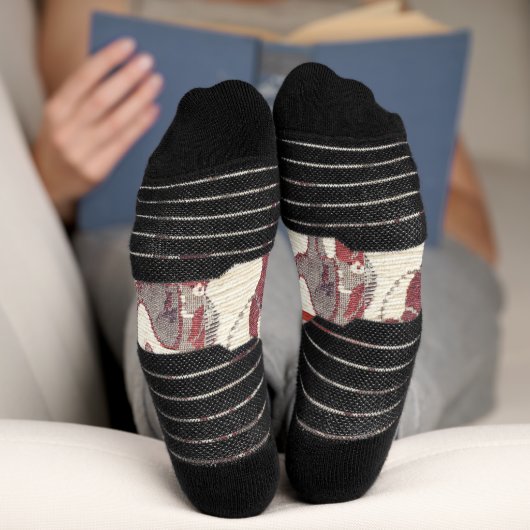 Desert Camels Caravan Art Socken (Unterseite)