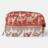 Desert Camels Caravan Art Waschbeutel (Rückseite)