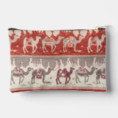 Desert Camels Caravan Art Zubehörtasche (Rückseite)