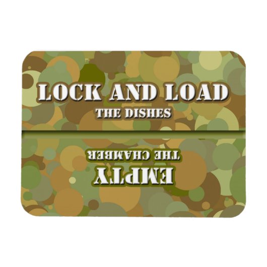 Desert Camo Lock n Load Dishwasher Magnet (Horizontal)