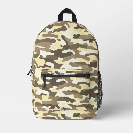 Desert Camouflage Bedruckter Rucksack (Vorderseite)