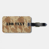 Desert Camouflage Gepäckanhänger (Rückseite horizontal)