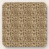 Desert Camouflage Getränkeuntersetzer (Vorderseite)