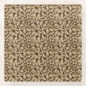 Desert Camouflage Glasuntersetzer (Vorderseite)