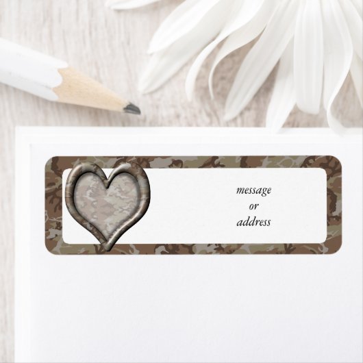 Desert Camouflage Heart (Insitu)