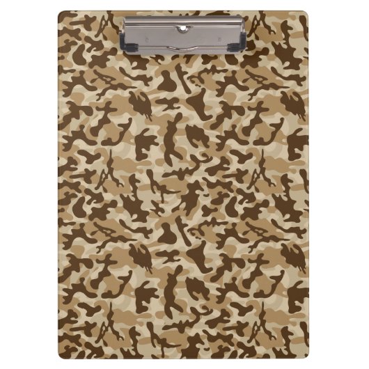 Desert Camouflage Klemmbrett (Vorderseite)