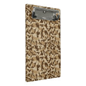 Desert Camouflage Mini Klemmbrett (Schrägansicht)