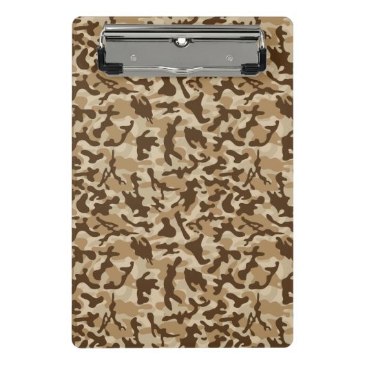 Desert Camouflage Mini Klemmbrett (Vorderseite)