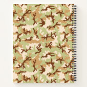 Desert Camouflage Notizblock (Rückseite)