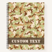 Desert Camouflage Notizblock (Vorderseite)
