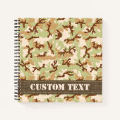 Desert Camouflage Notizbuch (Vorderseite)