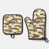 Desert Camouflage Ofenhandschuh & Topflappen-Set (Vorderseite)