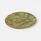 Desert Camouflage Pappteller (Schrägansicht)