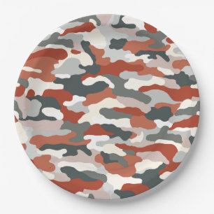 Desert Camouflage Pappteller
