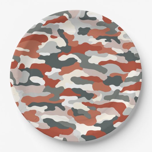 Desert Camouflage Pappteller (Vorderseite)