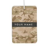 Desert Camouflage Pattern, Ihr Name, Personalisier Autolufterfrischer (Vorderseite)