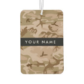 Desert Camouflage Pattern, Ihr Name, Personalisier Autolufterfrischer (Rückseite)