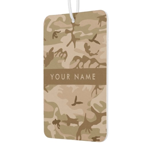 Desert Camouflage Pattern, Ihr Name, Personalisier Autolufterfrischer (Links)