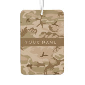 Desert Camouflage Pattern, Ihr Name, Personalisier Autolufterfrischer (Rückseite)