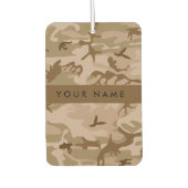 Desert Camouflage Pattern, Ihr Name, Personalisier Autolufterfrischer (Vorderseite)