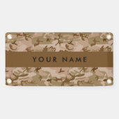 Desert Camouflage Pattern, Ihr Name, Personalisier Banner (Horizontal)