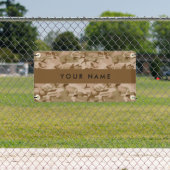 Desert Camouflage Pattern, Ihr Name, Personalisier Banner (Insitu)