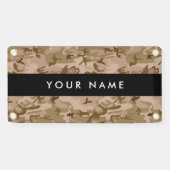 Desert Camouflage Pattern, Ihr Name, Personalisier Banner (Horizontal)