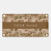 Desert Camouflage Pattern, Ihr Name, Personalisier Banner (Horizontal)